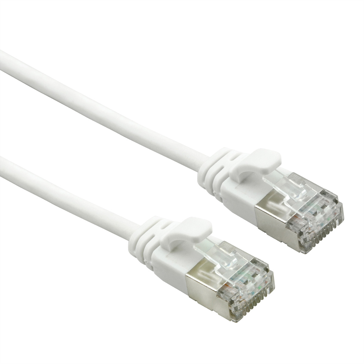 Roline, 1.5m Cat7, White RJ45 to Male RJ45 Male, U/FTP, Terminated LSZH Sheath