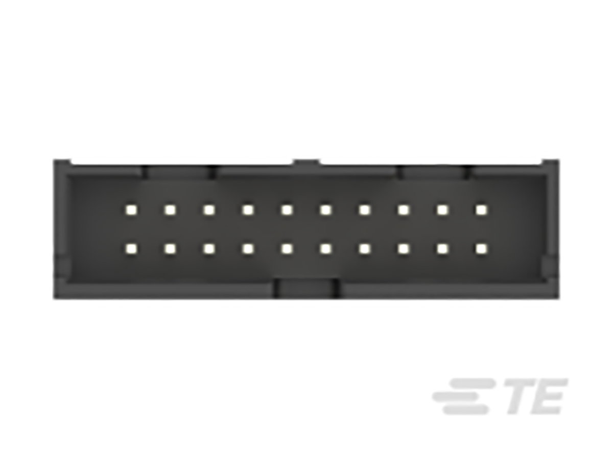 TE Connectivity AMP-LATCH Series Straight PCB PCB Header, 20 Contact(s), 2.54 mm Pitch, 2 Row, Shrouded