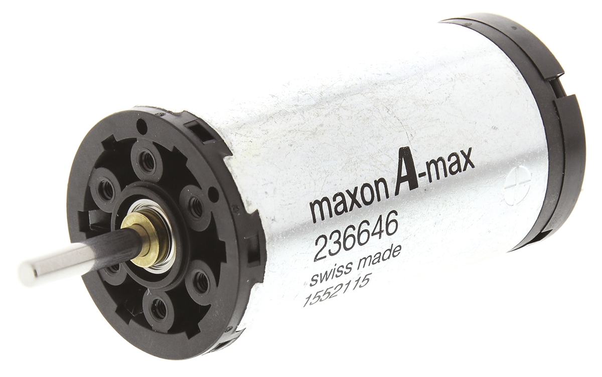 Maxon Brushed DC Motor, 15 W, 18 V dc, 37.5 mNm, 5270 rpm, 4mm Shaft Diameter