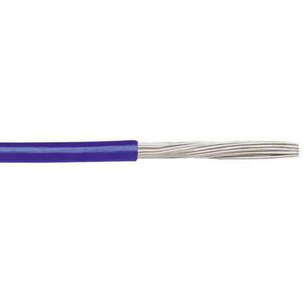 Alpha Wire Ecogen Ecowire Series Blue 0.08 mm² Hook Up Wire, 28 AWG, 7/0.12 mm, 30m, MPPE Insulation, 6710 BL005