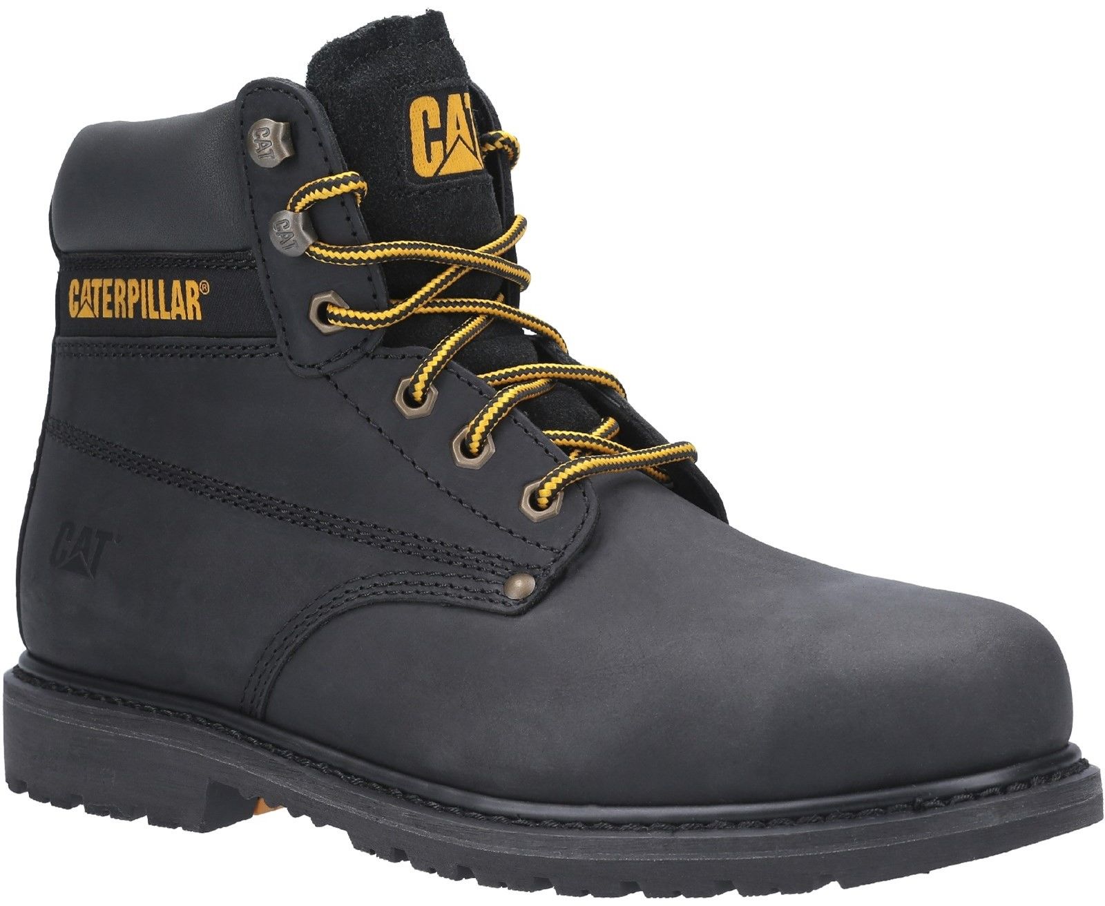 CAT P724621 Black Steel Toe Capped Unisex Safety Boots, UK 10, EU 44