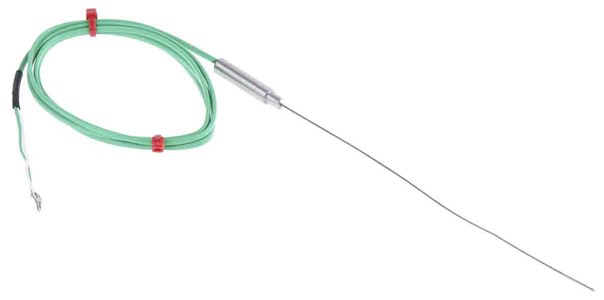 RS PRO Type K Mineral Insulated Thermocouple 150mm Length, 1mm Diameter → +750°C