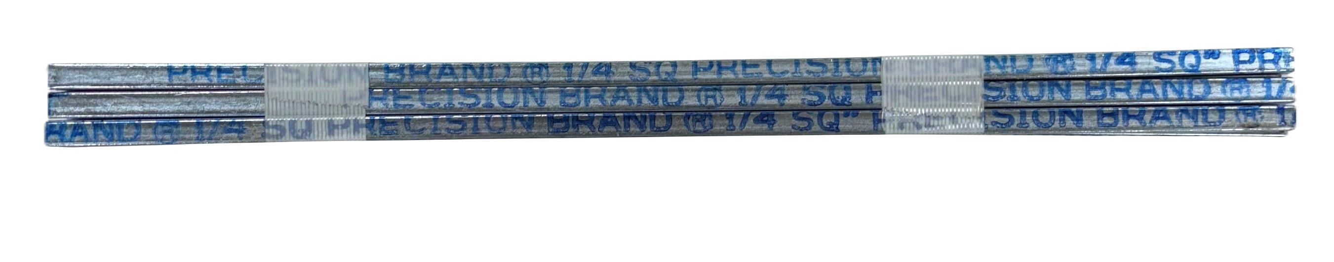 Precision Brand Steel Rectangular Bar, 1/4in W, 1/4in H, 12in L