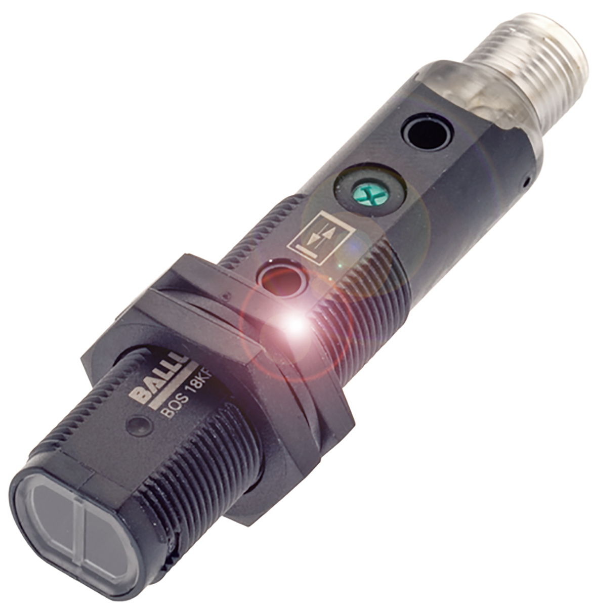 BALLUFF Retroreflective Photoelectric Sensor, Barrel Sensor, 0 → 4.5 m Detection Range