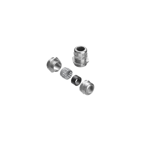 Weidmüller Natural Stainless Steel Cable Gland, M12 Thread, 3mm min., 6.5mm max., IP68
