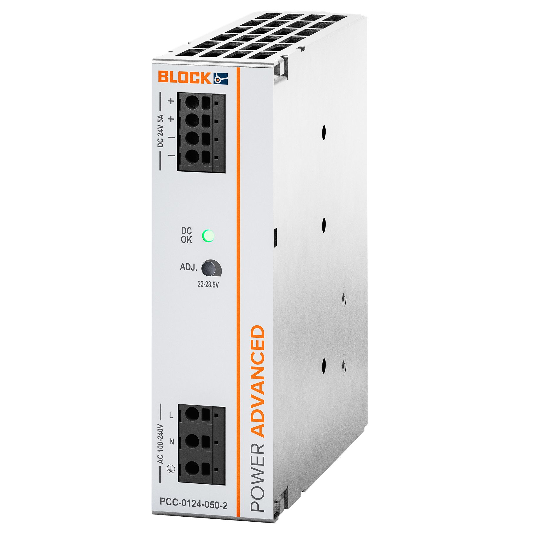Block POWER ADVANCED Primary-Switched Mode Power Supply DIN Rail Power Supply, 90 → 264V ac ac, dc Input, 24V dc