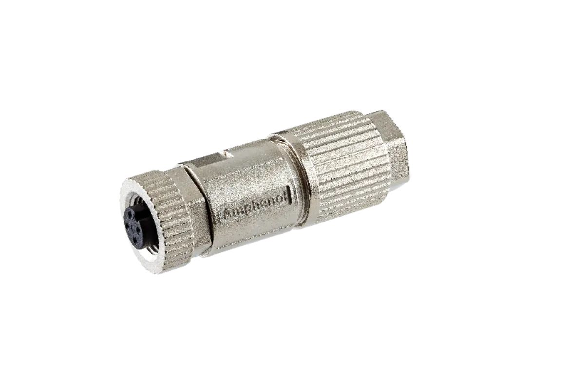 Amphenol Industrial Industrial Circular Connector, 4 Contacts, Cable, M12 Connector, Socket, Female, IP68, MSAS Series