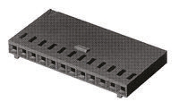 TE Connectivity, AMPMODU MOD IV Female Connector Housing, 2.54mm Pitch, 6 Way, 1 Row