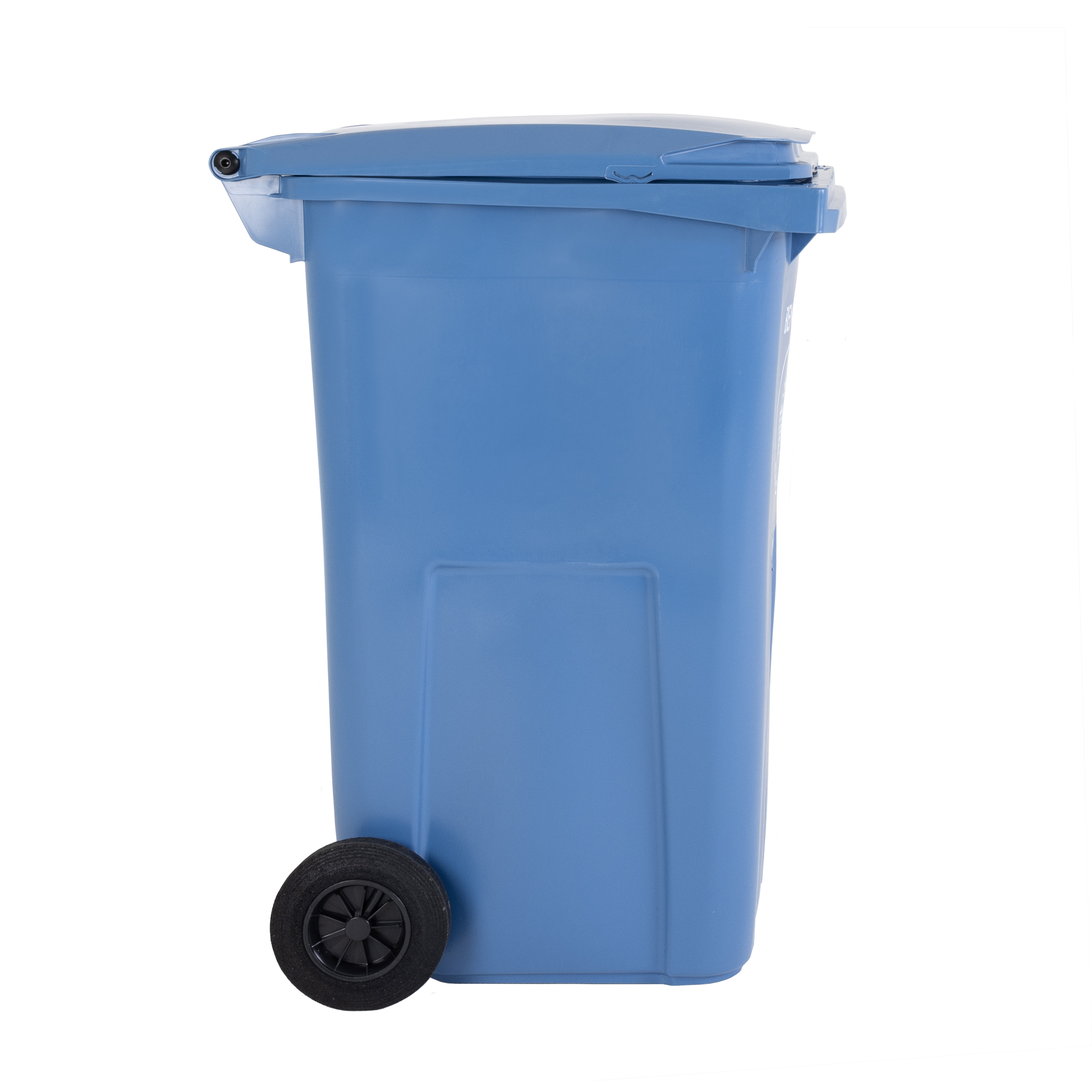 RS PRO 120L Blue Flip Polypropylene Waste Bin