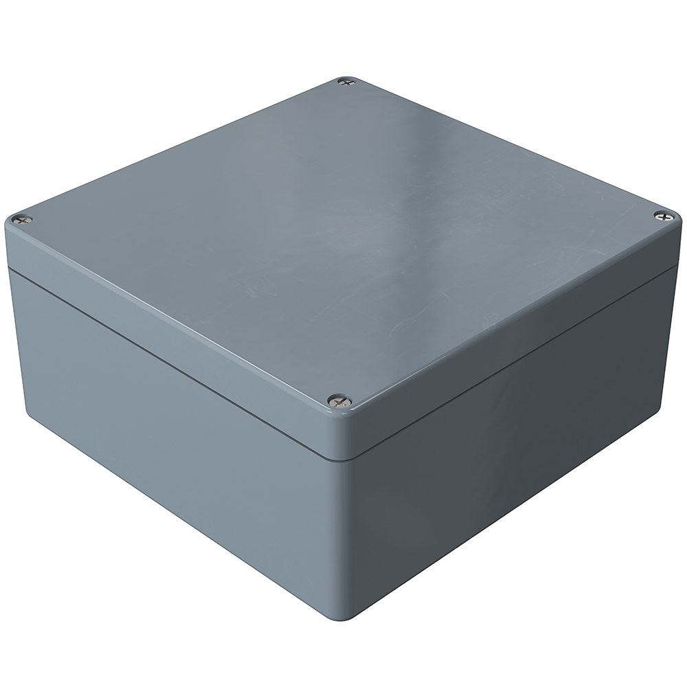 Rose Polyester Standard Series Grey Glass Fibre Reinforced Polyester Enclosure, IP66, IK08, Grey Lid, 255 x 250 x 120mm