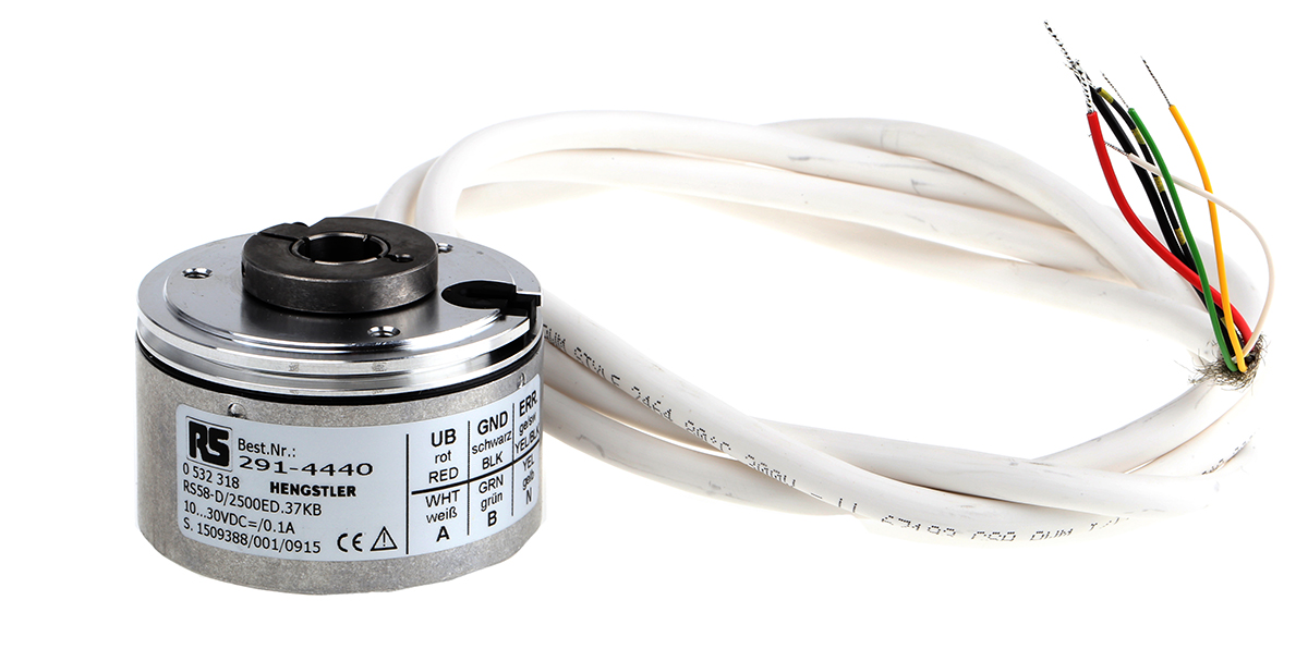 Hengstler RI58-D Series Incremental Incremental Encoder, 2500 ppr, Push Pull Signal, Hollow Type, 12mm Shaft