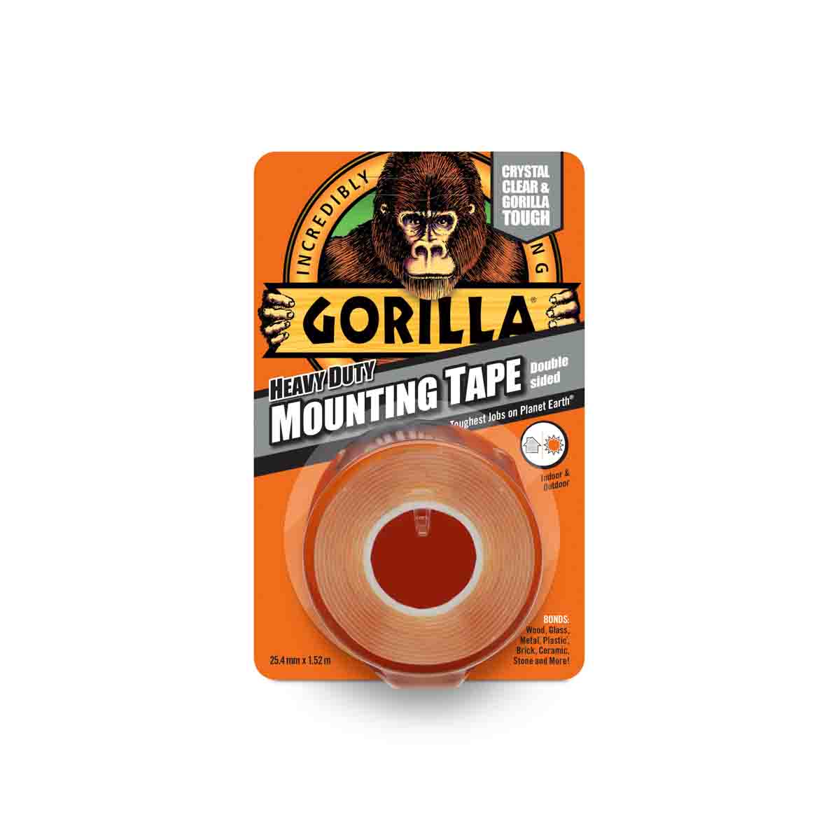 GORILLA GLUE EUROPE LTD Duct Tape, 1.52m x 25.4mm, Clear