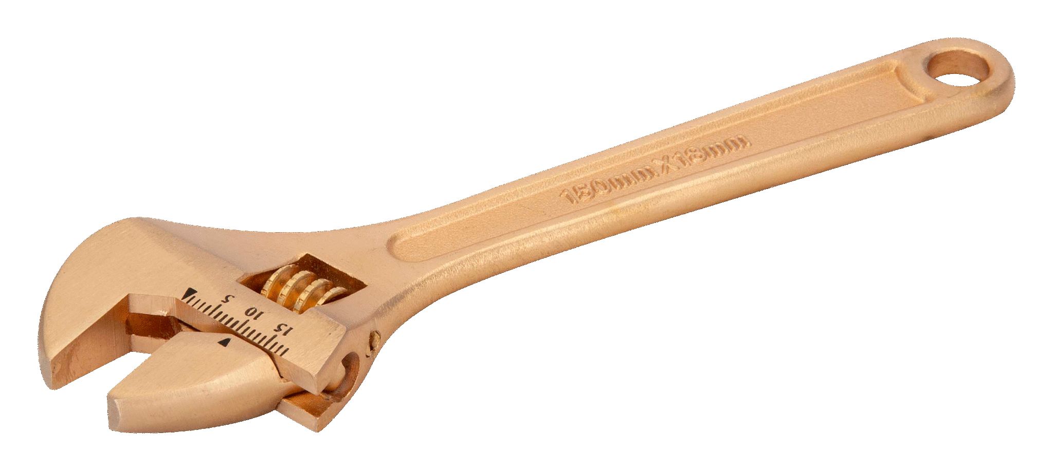 Bahco Adjustable Spanner, 300 mm Overall, 36mm Jaw Capacity, Metal Handle, Non-Sparking