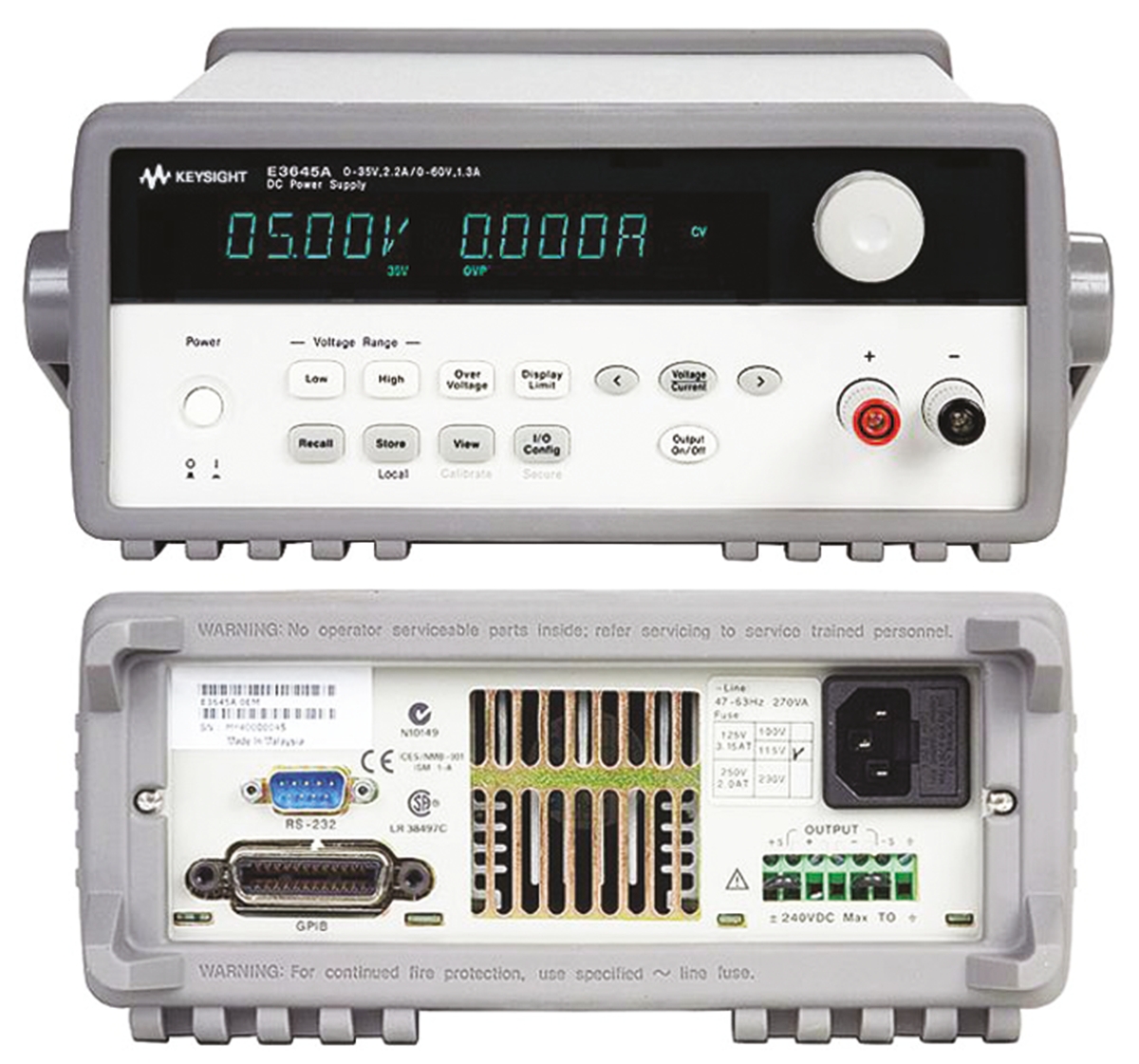 Keysight Technologies E364XA Series Digital Bench Power Supply, 0 → 60V, 1.1A, 1-Output, 80W