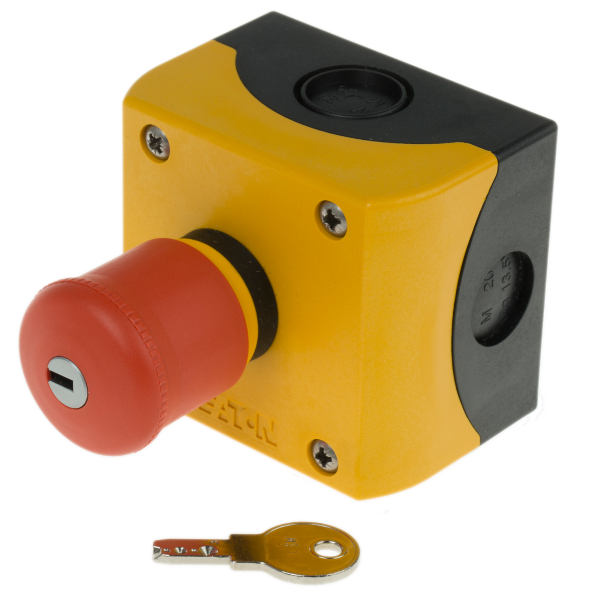 Eaton Key Release Control Station Switch - SPDT, Plastic, Red, IP67, IP69K