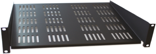 CAMDENBOSS Black Cantilever Shelf, 2U, 20kg Load, 446mm x 400mm