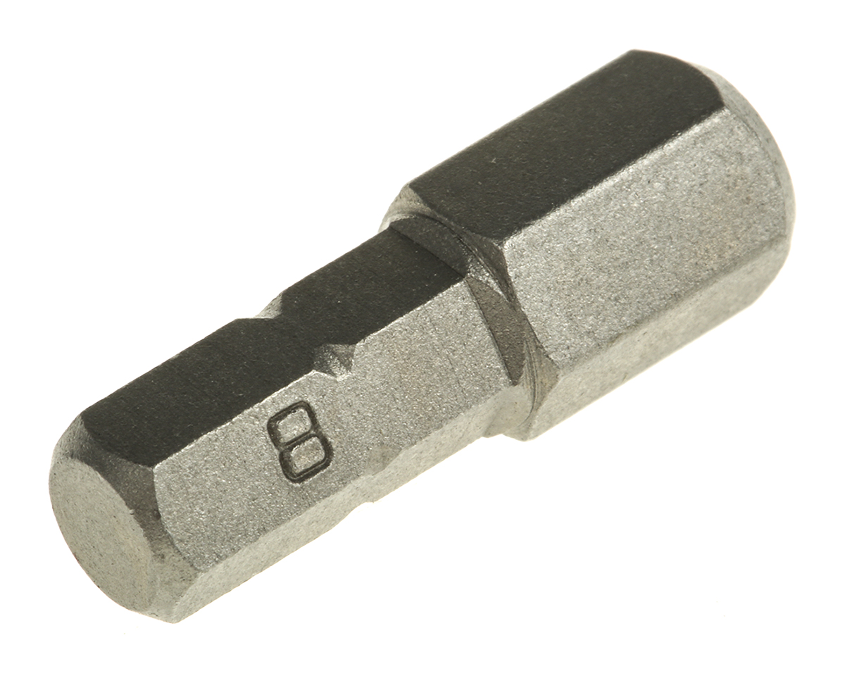 RS PRO Hexagon Screwdriver Bit, 8 mm Tip