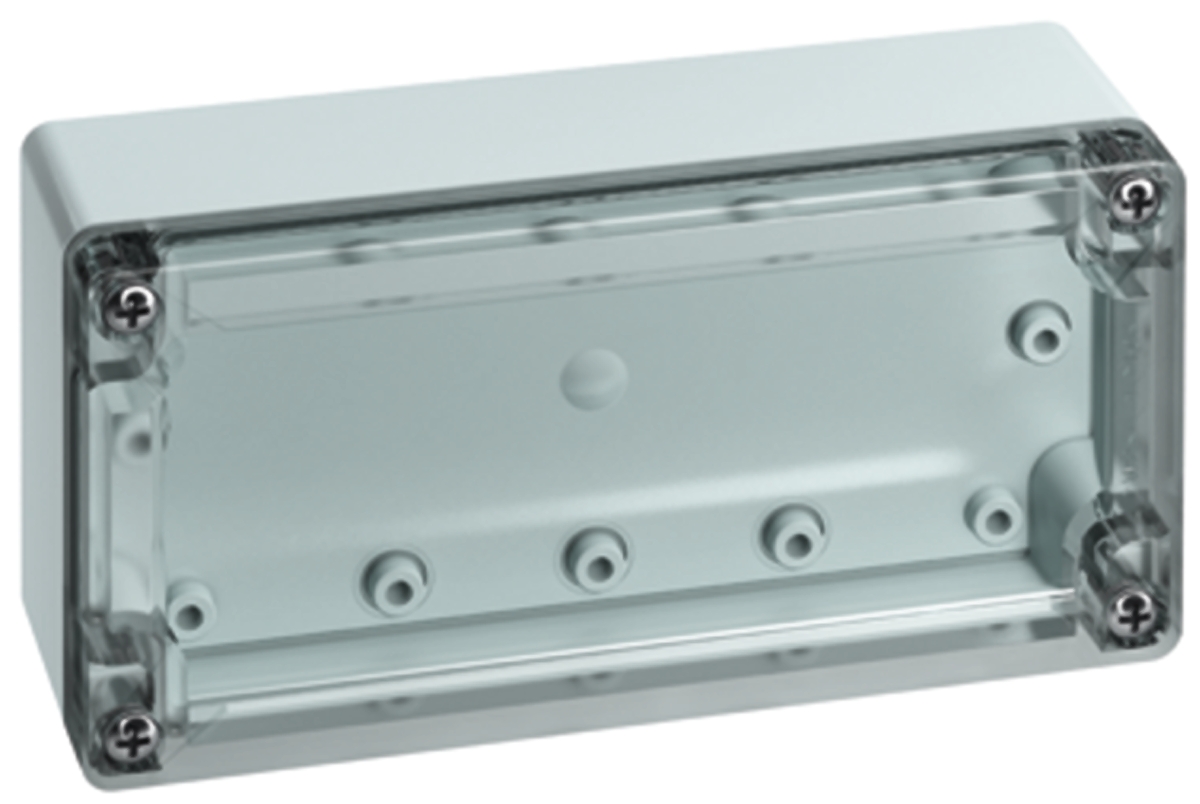 Spelsberg TG Series Grey Polycarbonate Enclosure, IP66, IP67, Grey Lid, 162 x 55 x 82mm