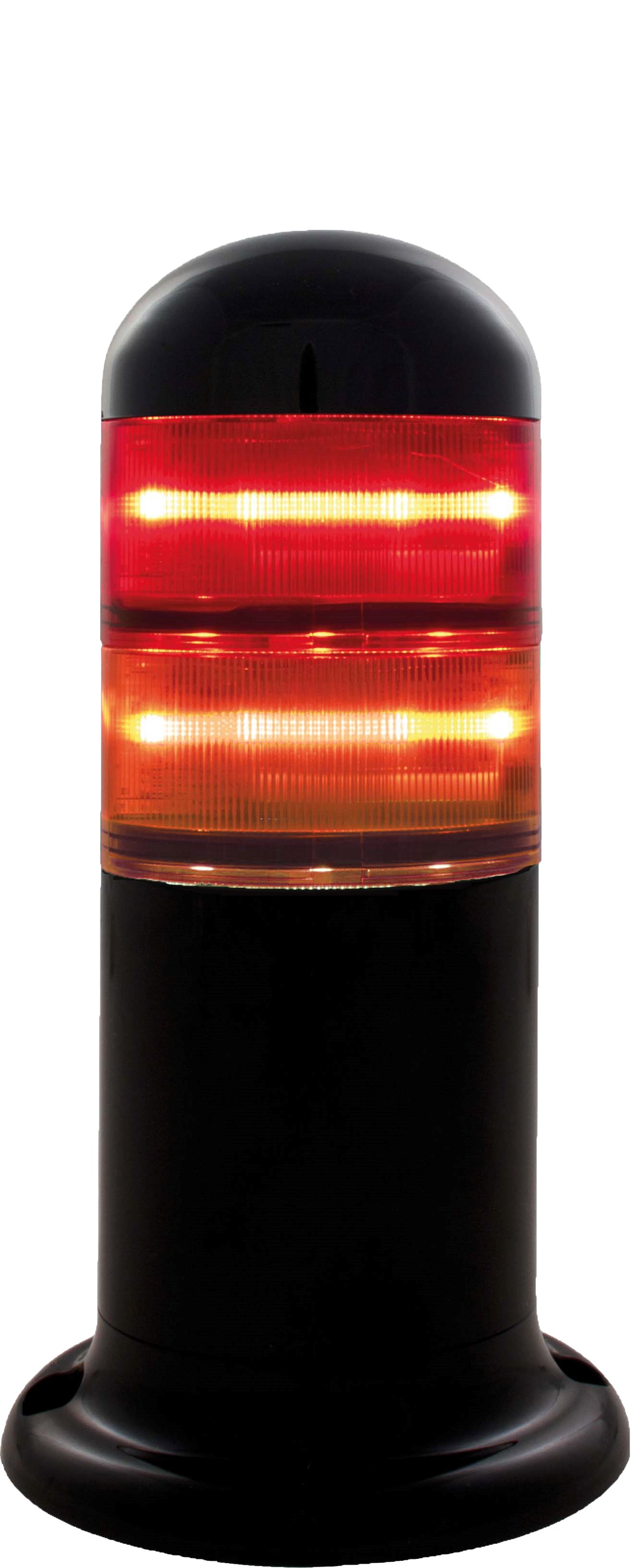 RS PRO Red/Amber Signal Tower, 2 Lights, 24 V