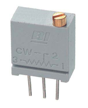 100kΩ, Through Hole Trimmer Potentiometer 0.5W Top Adjust TT ElectronicsBI, 67