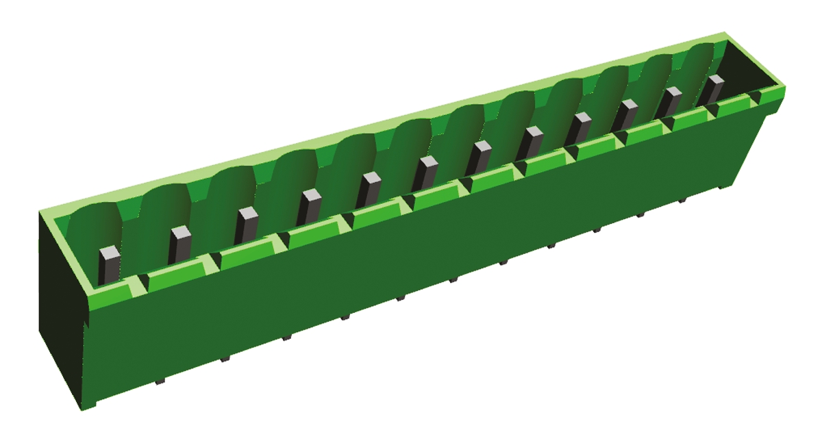 TE Connectivity, 5.0mm Pitch, Buchanan, 12 Way, , Pluggable Terminal Block, Header, Panel Mount, Solder Termination,