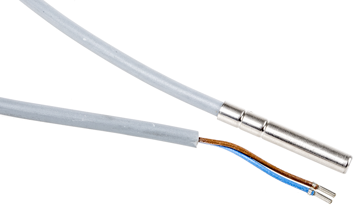 Eliwell AISI 304 NTC Thermistor, -30°C Min, +80°C Max, 6mm Probe