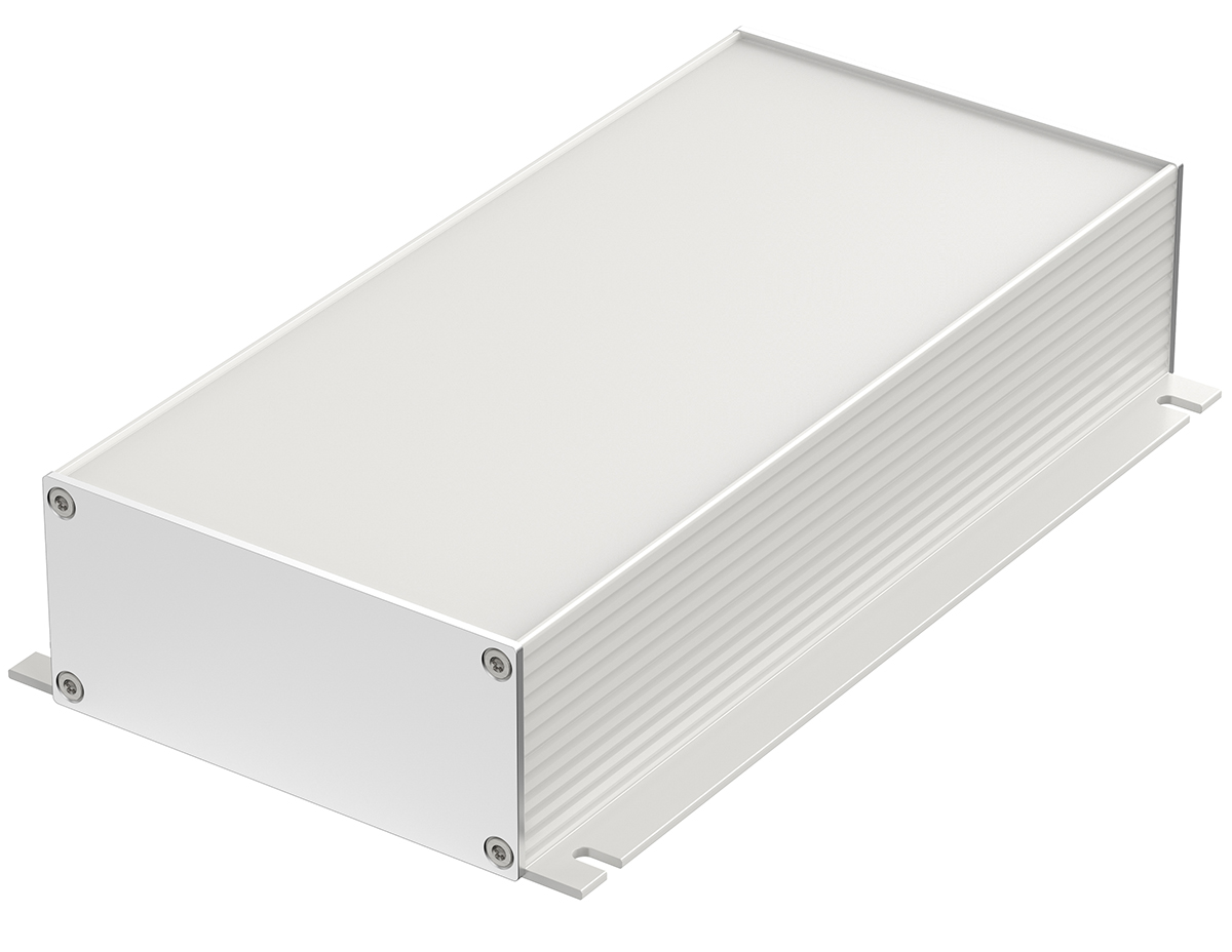 Bopla Filotec (Set) Series Aluminum (Anodized) Aluminium Enclosure, IP40, Flanged, Aluminum (anodized) Lid, 220 x 105 x