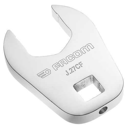 Facom J.CF Series Open Ended Insert Spanner Head, 17 mm, 3/8in Insert, Chrome Finish