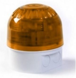 Klaxon Amber Sounder Beacon, 17 → 60 V dc, IP65, 106dB at 1 Metre