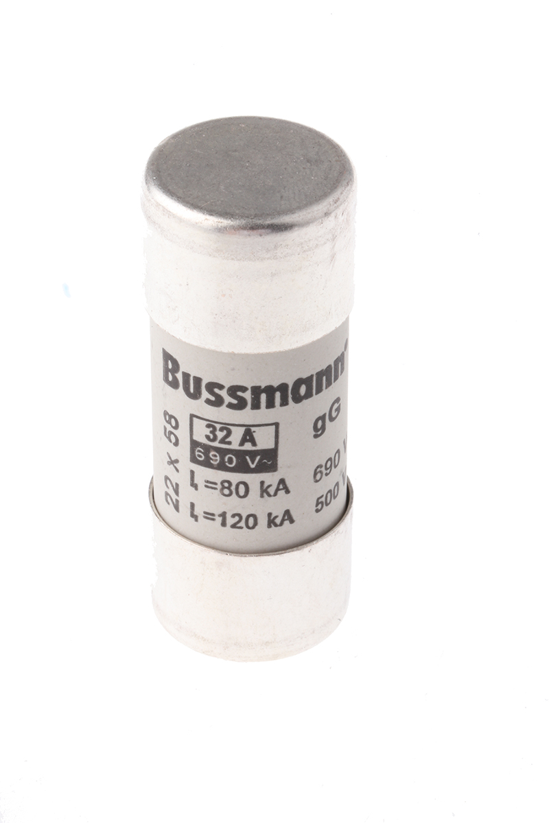 Eaton 32A Ceramic Cartridge Fuse, 22 x 58mm