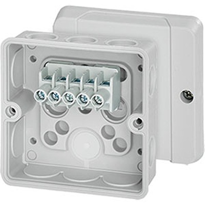 HENSEL DE Series Grey Polycarbonate Junction Box, IP55, 50 x 88 x 88mm