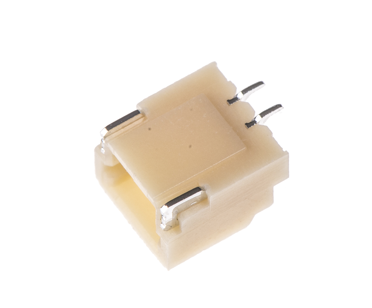 JST SH Series Right Angle Surface PCB Header, 2 Contact(s), 1 mm Pitch, 1 Row, Shrouded