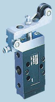 Parker Roller 3/2 Pneumatic Manual Control Valve B43 Series, G 1/8, 1/8in, III B