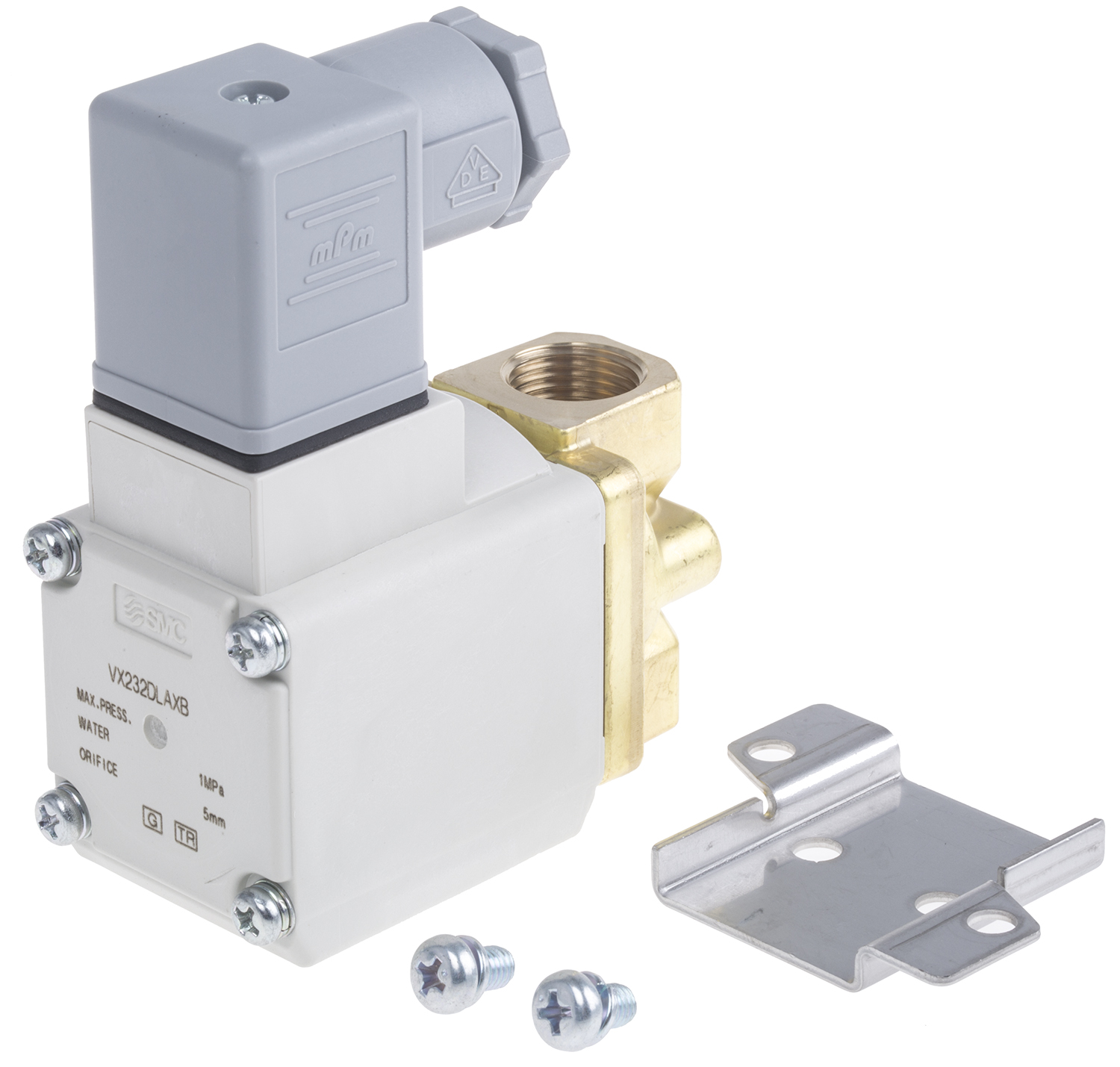 SMC 2/2 Pneumatic Solenoid Valve - Solenoid/Spring G 3/8 VX23 Series 230V ac
