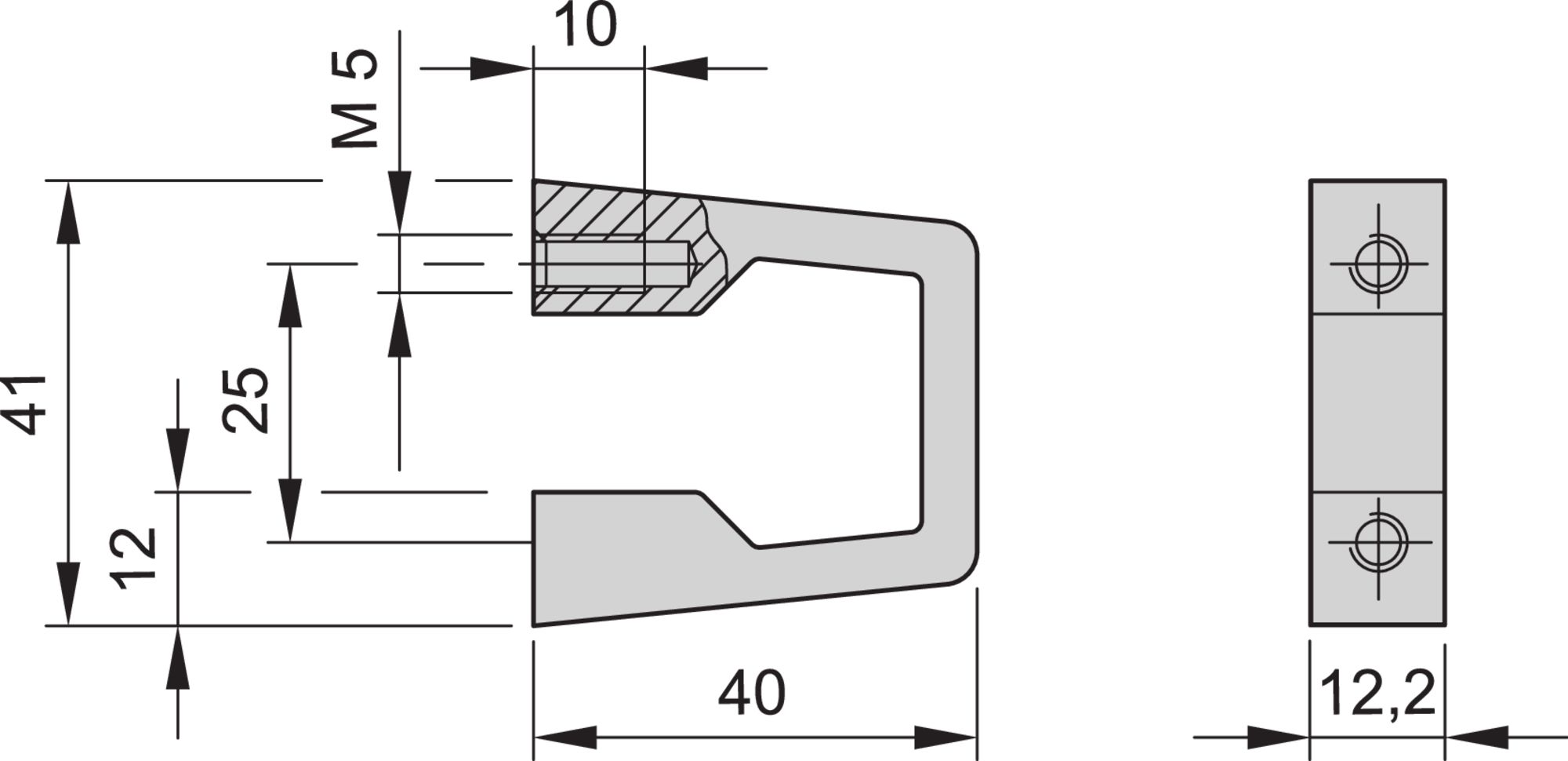 nVent SCHROFF Guide Rail Handle for Use with Subracks, 1U