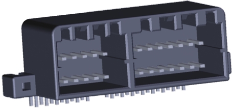 TE Connectivity, MULTILOCK 040 II Female Connector Housing, 2.5mm Pitch, 28 Way, 2 Row Right Angle