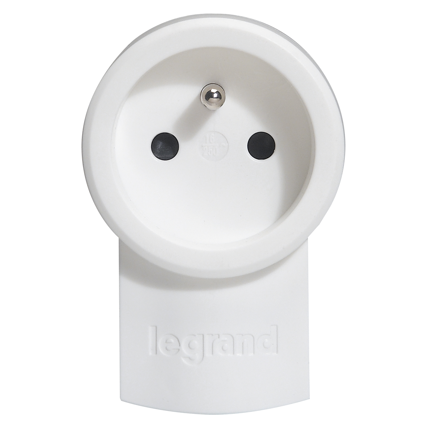 Legrand 0504 White Plug Socket, 2 Poles, 16A