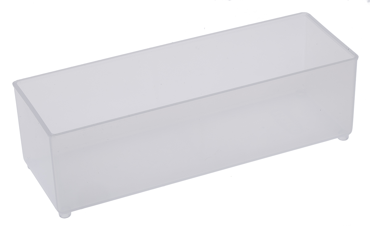 Raaco Transparent PP Compartment Box, 47mm x 55mm x 157mm
