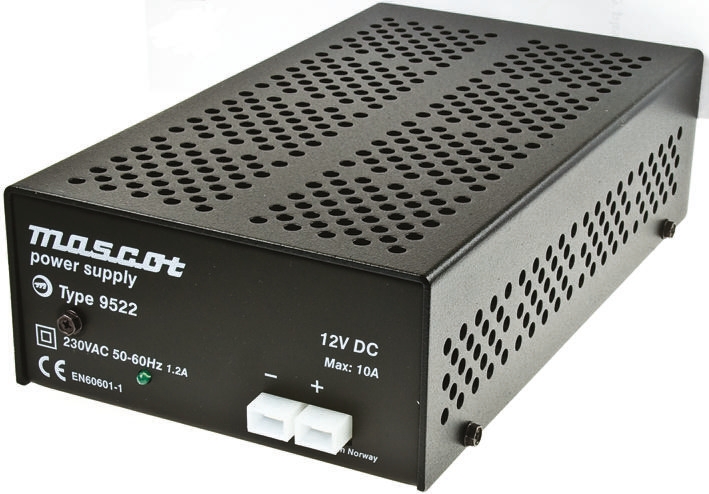 Mascot 135W Power Brick AC/DC Adapter 12V dc Output, 10A Output