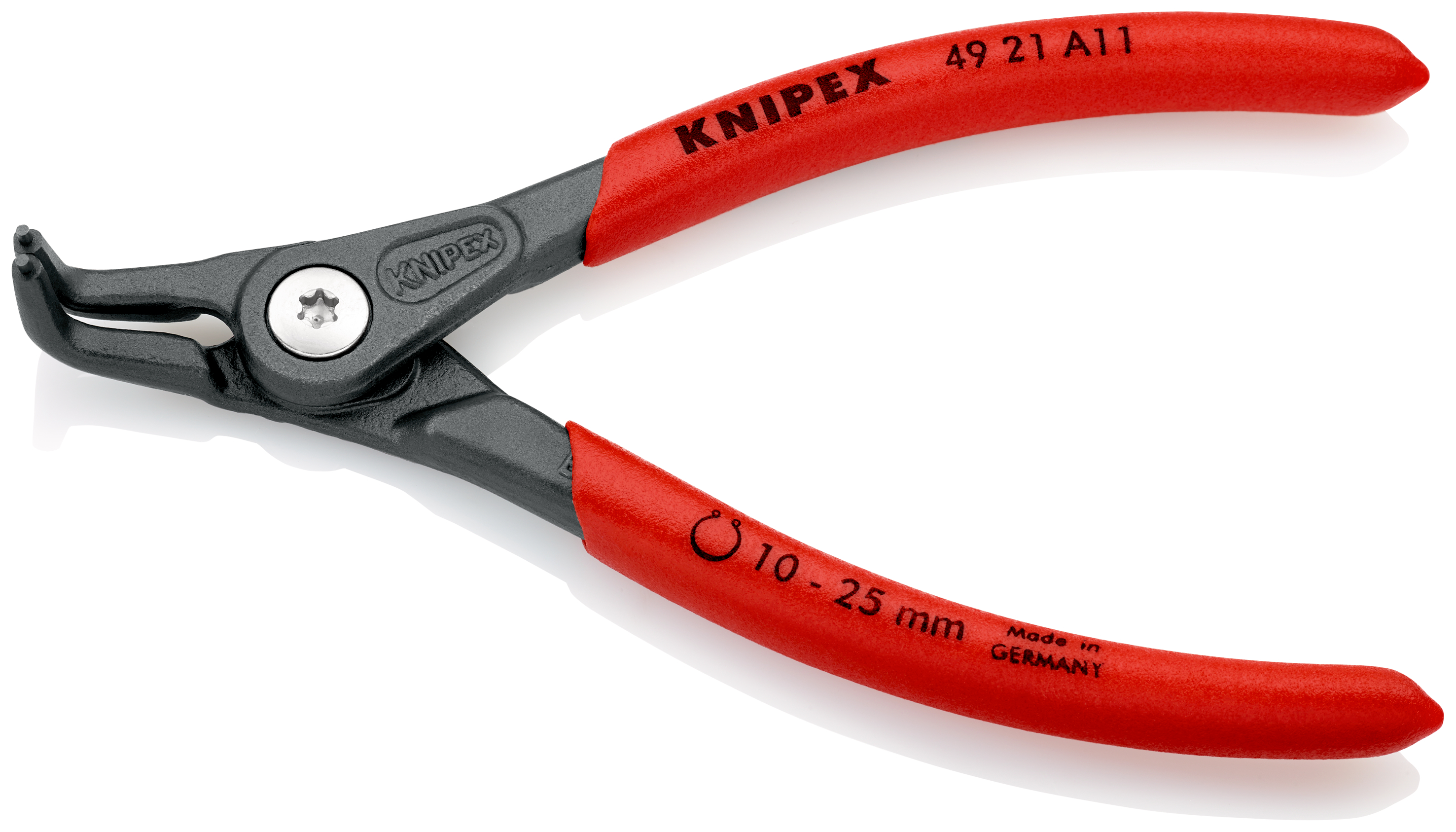 Knipex Circlip Pliers, 130 mm Overall, Angled Tip