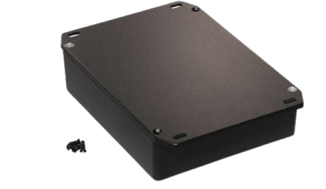 Hammond 1590 Series Die Cast Aluminium Enclosure, IP54, Flanged, 145 x 121 x 39mm