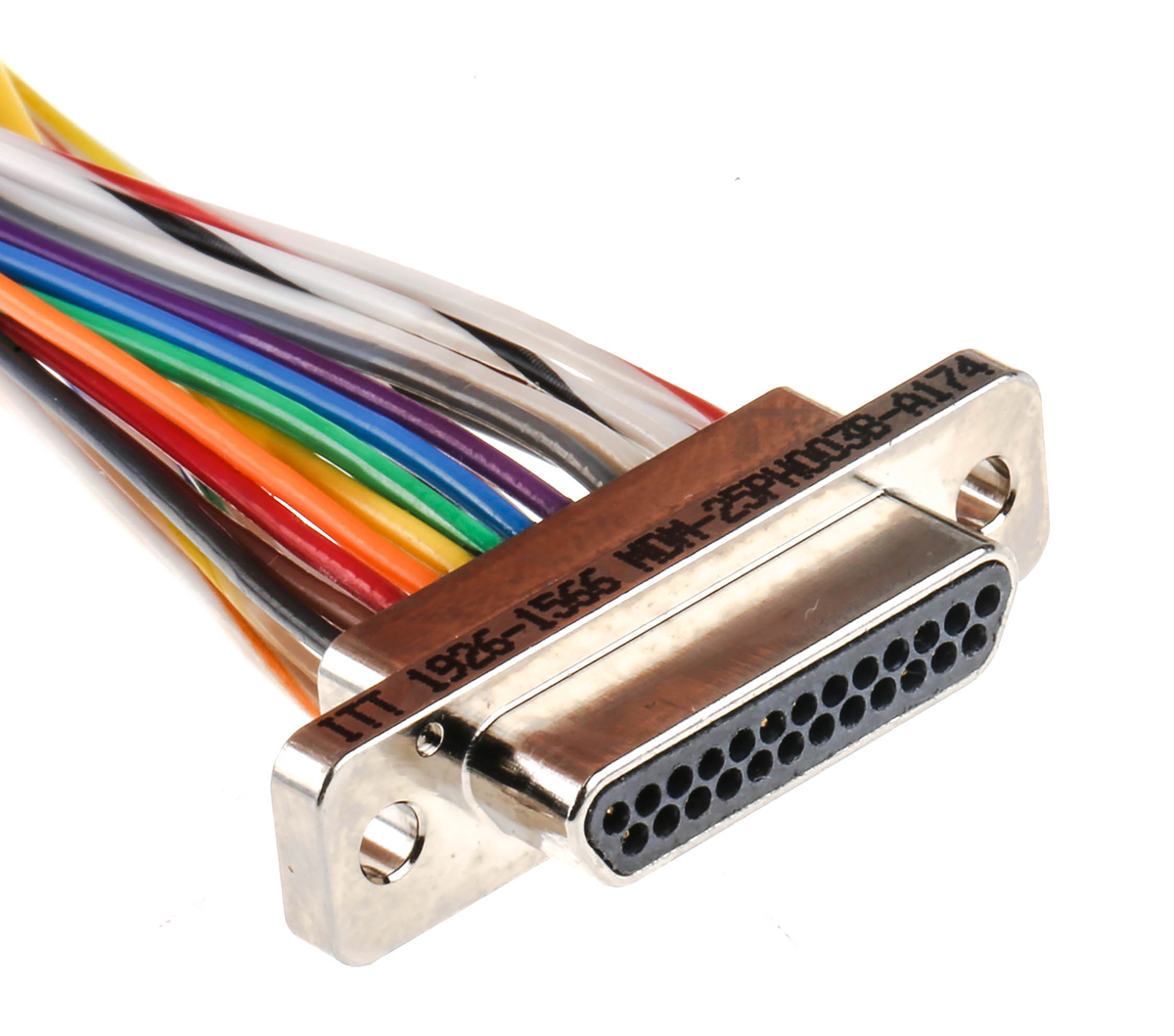 ITT Cannon MDM 25 Way Cable Mount D-sub Connector Plug, 1.27mm Pitch