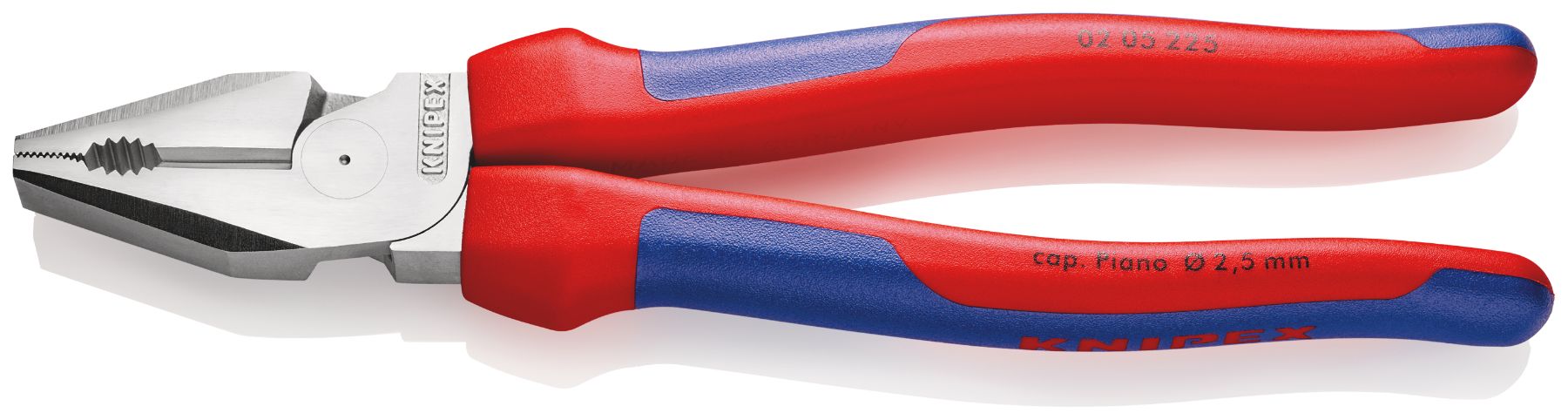 Knipex Combination Pliers, 230 mm Overall, Straight Tip