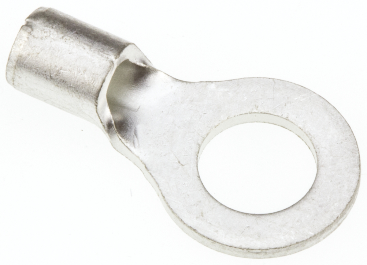 JST, R Uninsulated Ring Terminal, 5mm Stud Size, 1mm² to 2.6mm² Wire Size