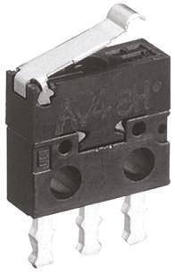 Panasonic Simulated Roller Lever Micro Switch, Solder Terminal, 100 mA @ 30 V dc, SP-CO