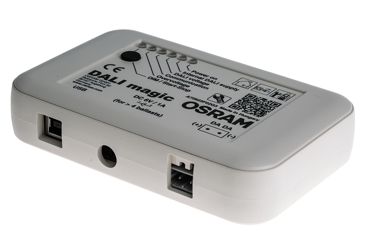 Osram LED Driver Progammer, 54 → 240V Output, 1.5 → 90W Output, 250 → 1000mA Output, Constant