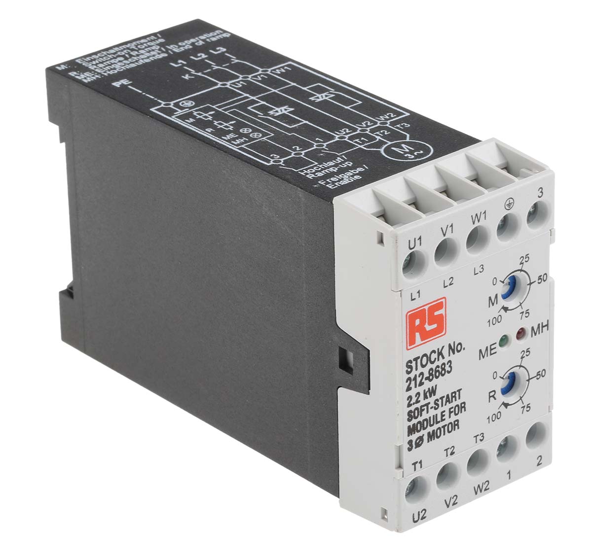 RS PRO Soft Starter, , 2.2 kW, 400 V ac, 3 Phase