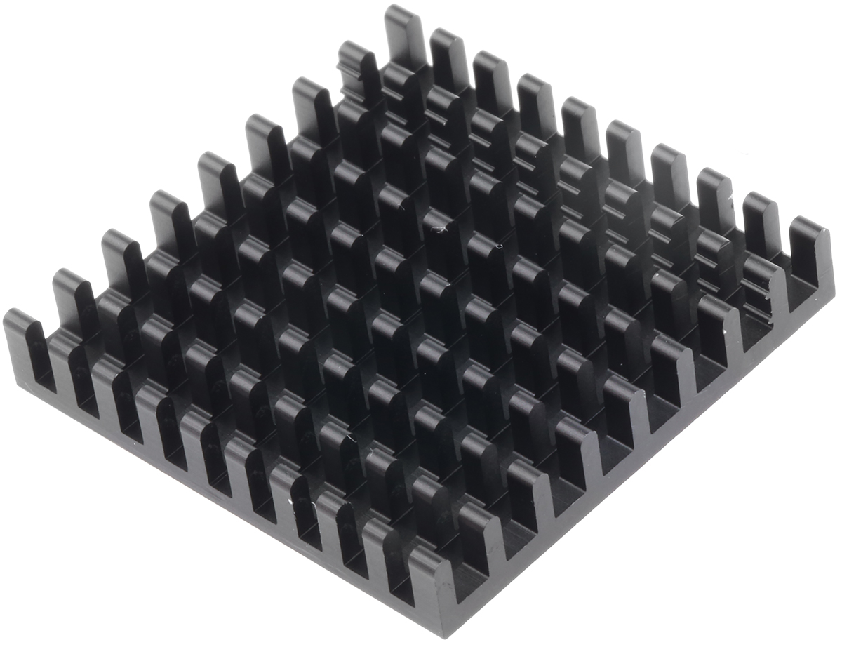 Fischer Elektronik Heatsink, Universal Square Alu, 16.5K/W, 35 x 35 x 6mm, Adhesive Foil, Conductive Foil