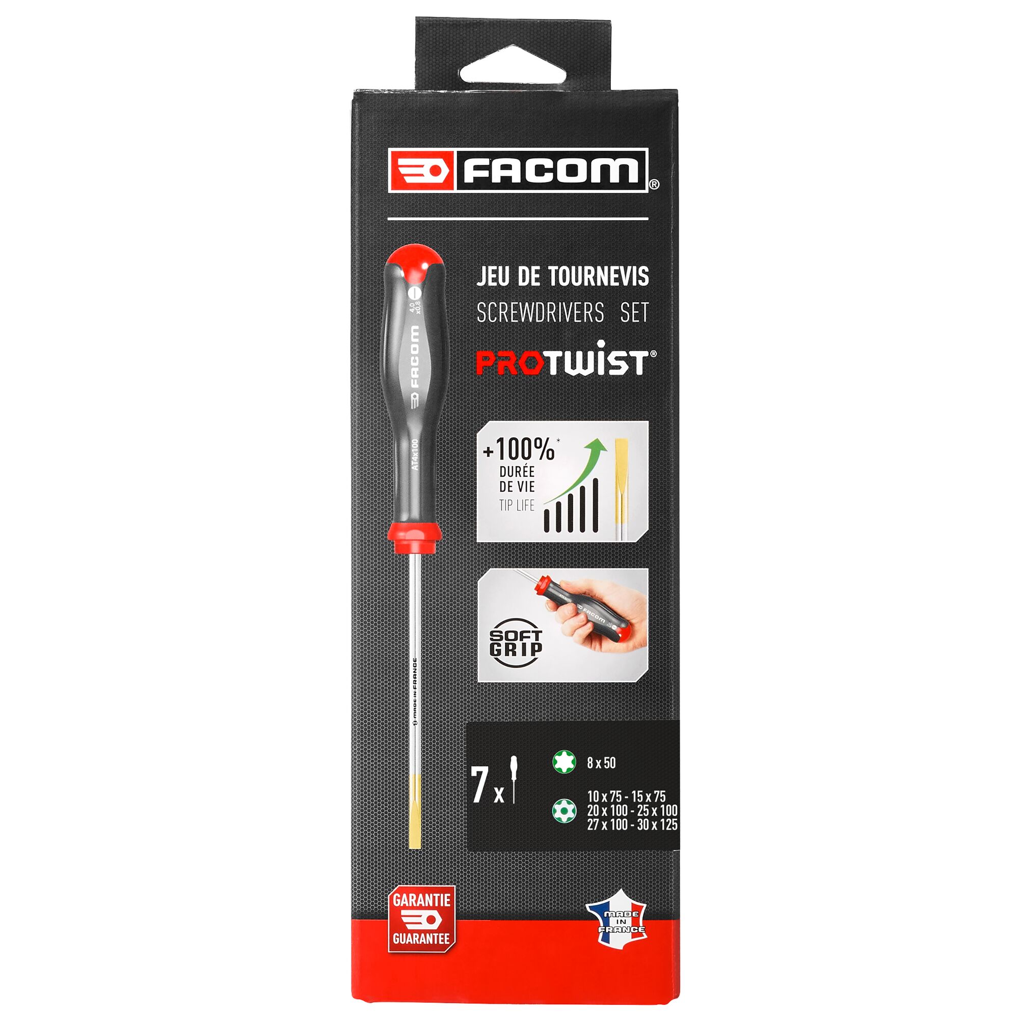 Facom ANXR.J7 Tamperproof Torx; Torx Screwdriver Set, 7-Piece