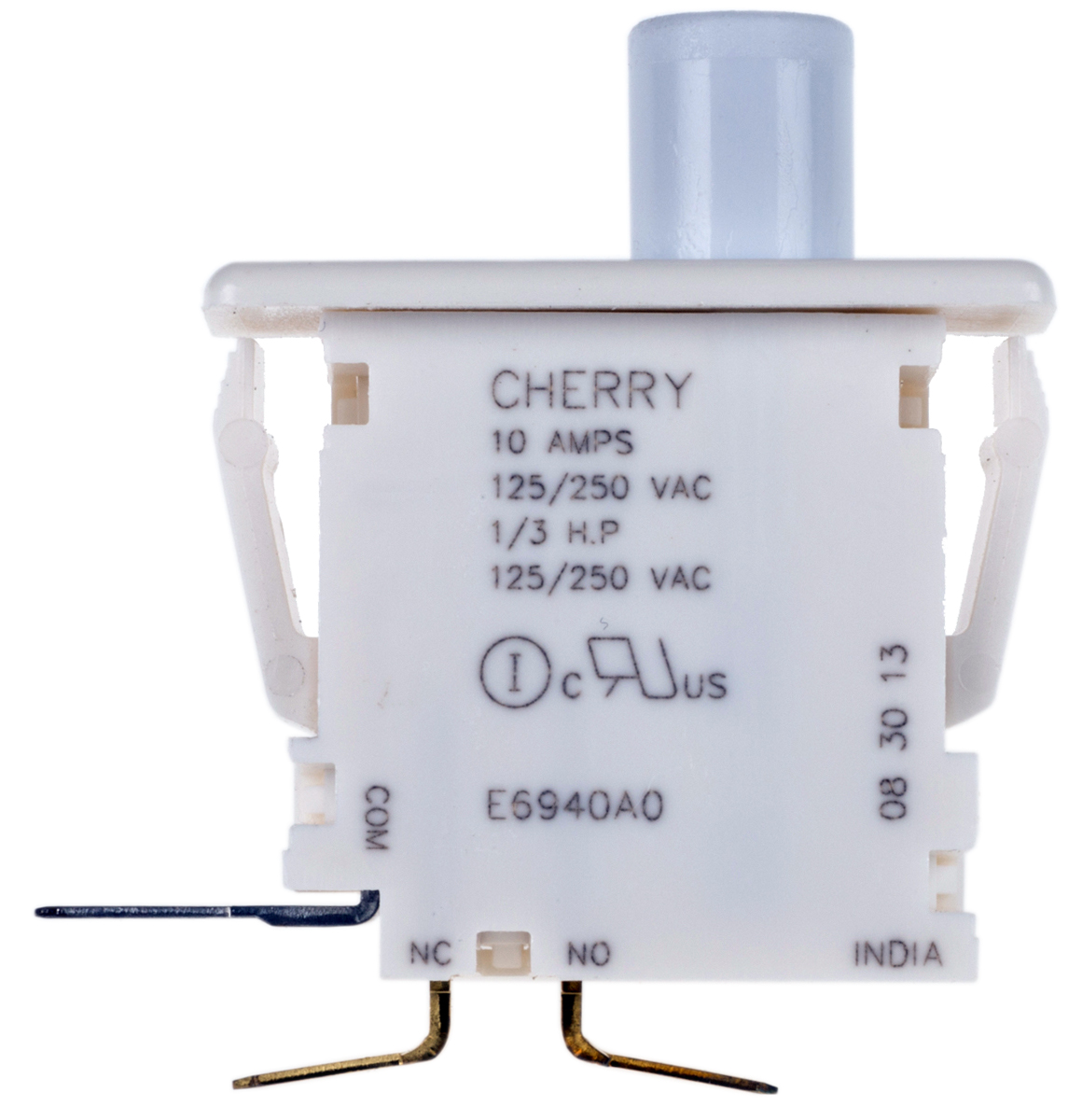 ZF Door Micro Switch, Button, SPDT 10 A @ 250 V ac, -40 → +85°C